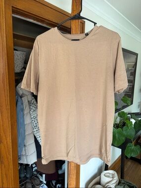 Cuts Clothing Beige Short Sleeve Crew Tee